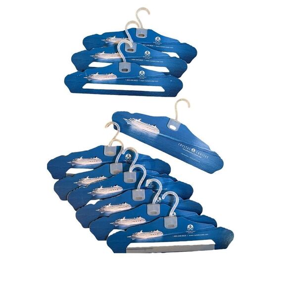 Crystal Cruises Cruise Ship Clothes Hangers (10) - Picture 1 of 10